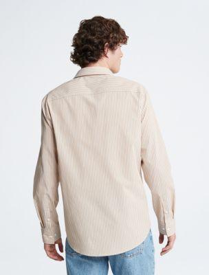 Contrast Stripe Classic Button-Down Shirt Product Image