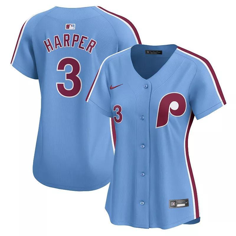 Womens Nike Bryce Harper Blue Philadelphia Phillies Alternate Limited Player Jersey Product Image