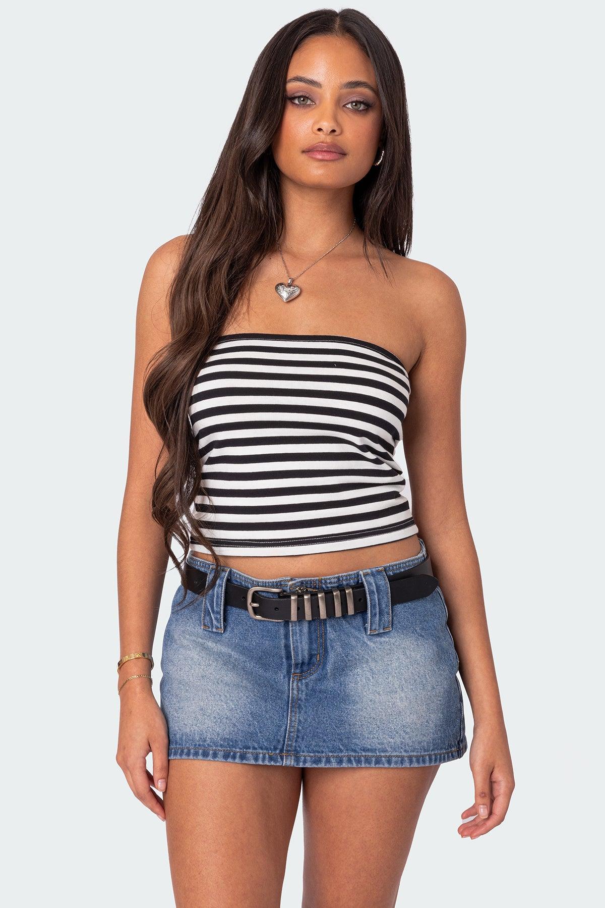 Alta Striped Tube Top Product Image