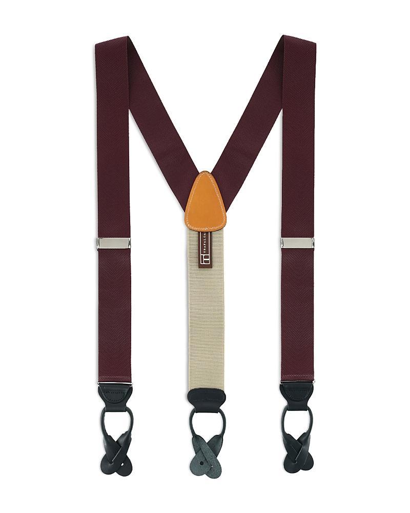 Trafalgar Mens Hudson Solid Button End Suspenders Product Image