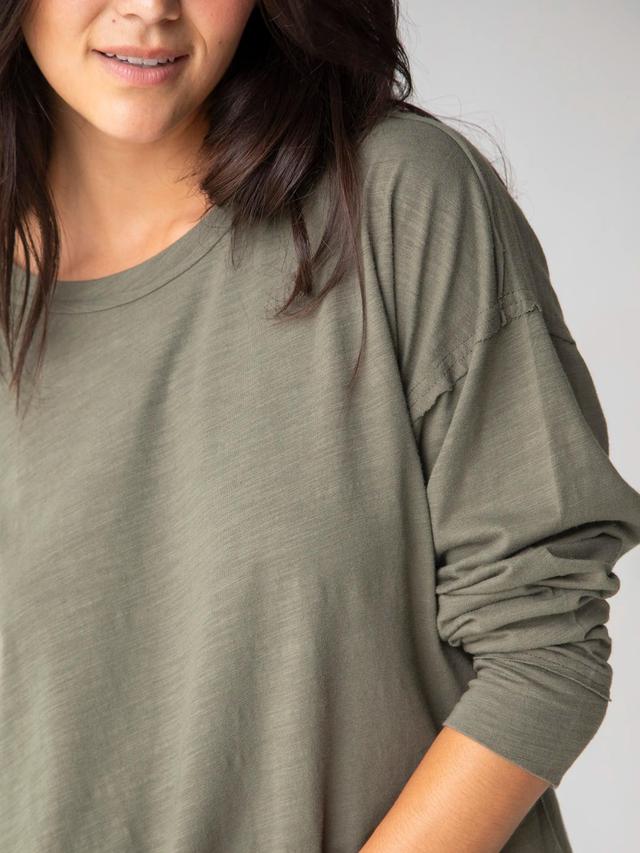 Hang Around Cotton Tunic - Dark Olive Product Image