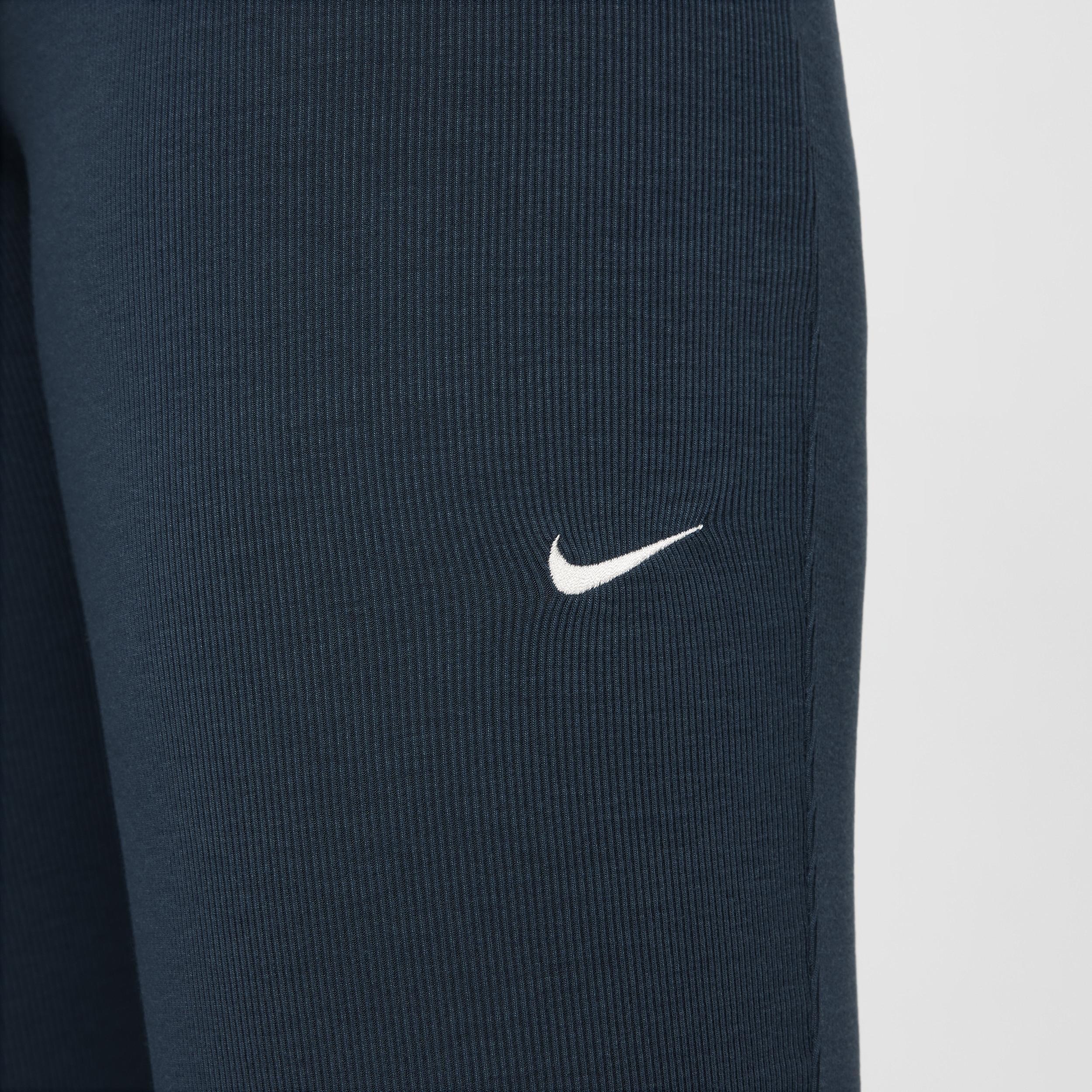 Women's Nike Sportswear Chill Knit Tight Mini-Rib Flared Leggings Product Image