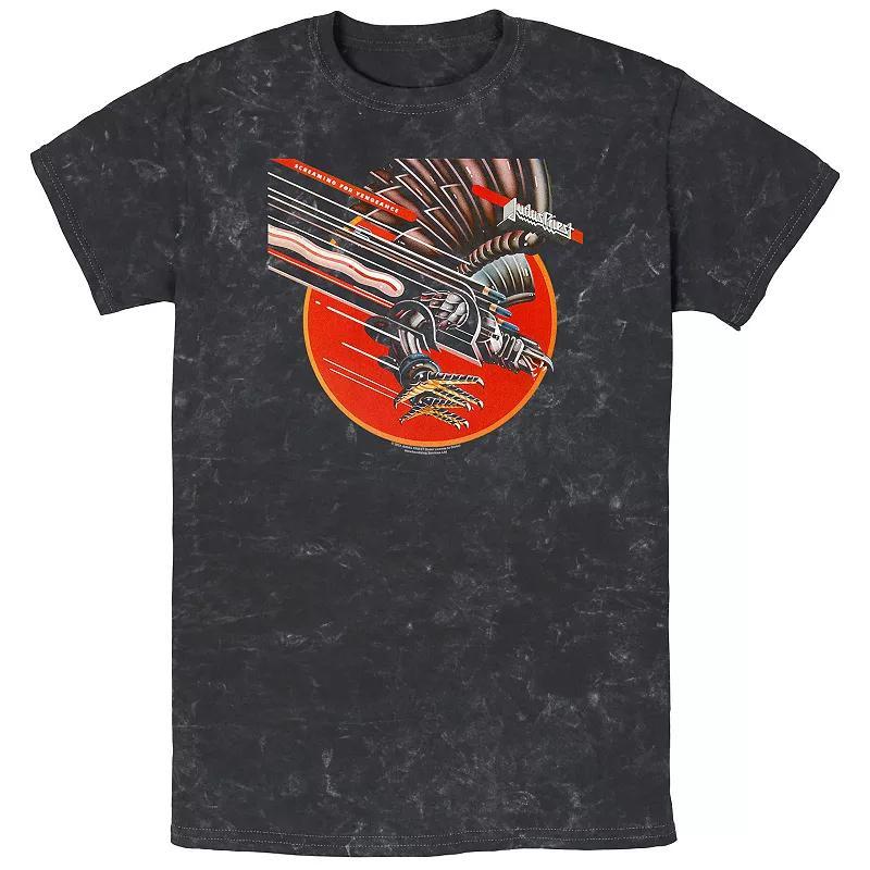 Mens Judas Priest Screaming For Vengeance Mineral Wash Graphic Tee Product Image