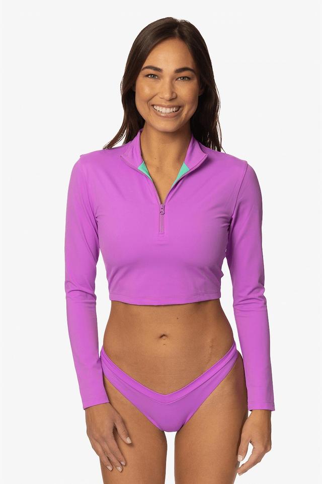 Tofino Long Sleeved Crop 1/4 Zip-up Rashie - Dreamer Female Product Image