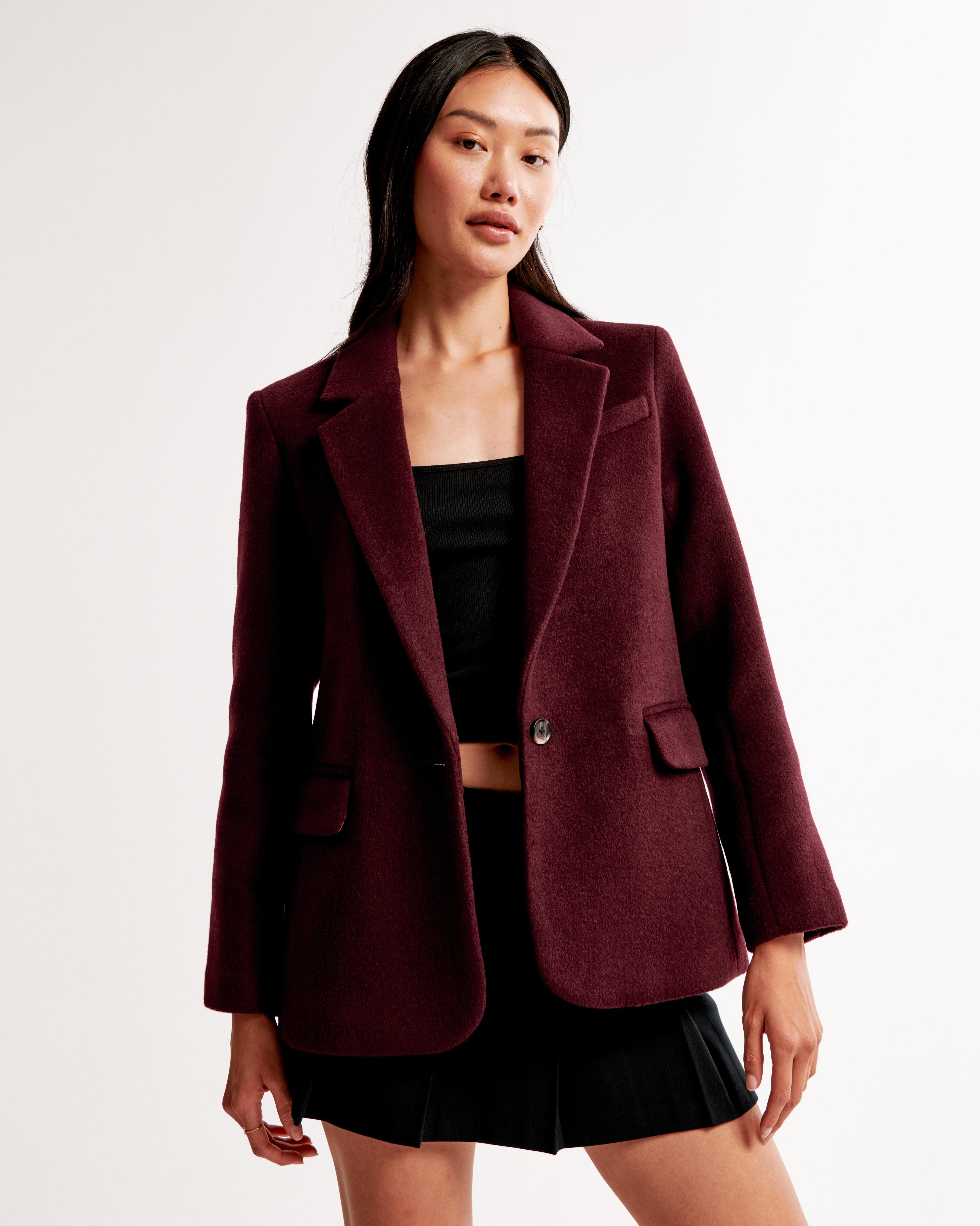 Wool-Blend Blazer Product Image