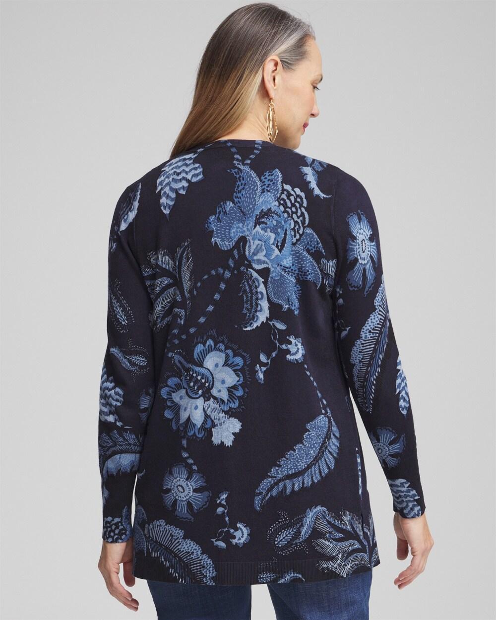 Spun Rayon Floral Cardigan Product Image