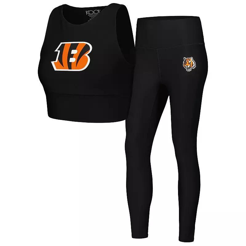 Womens Cincinnati Bengals Leggings & Midi Bra Set Product Image