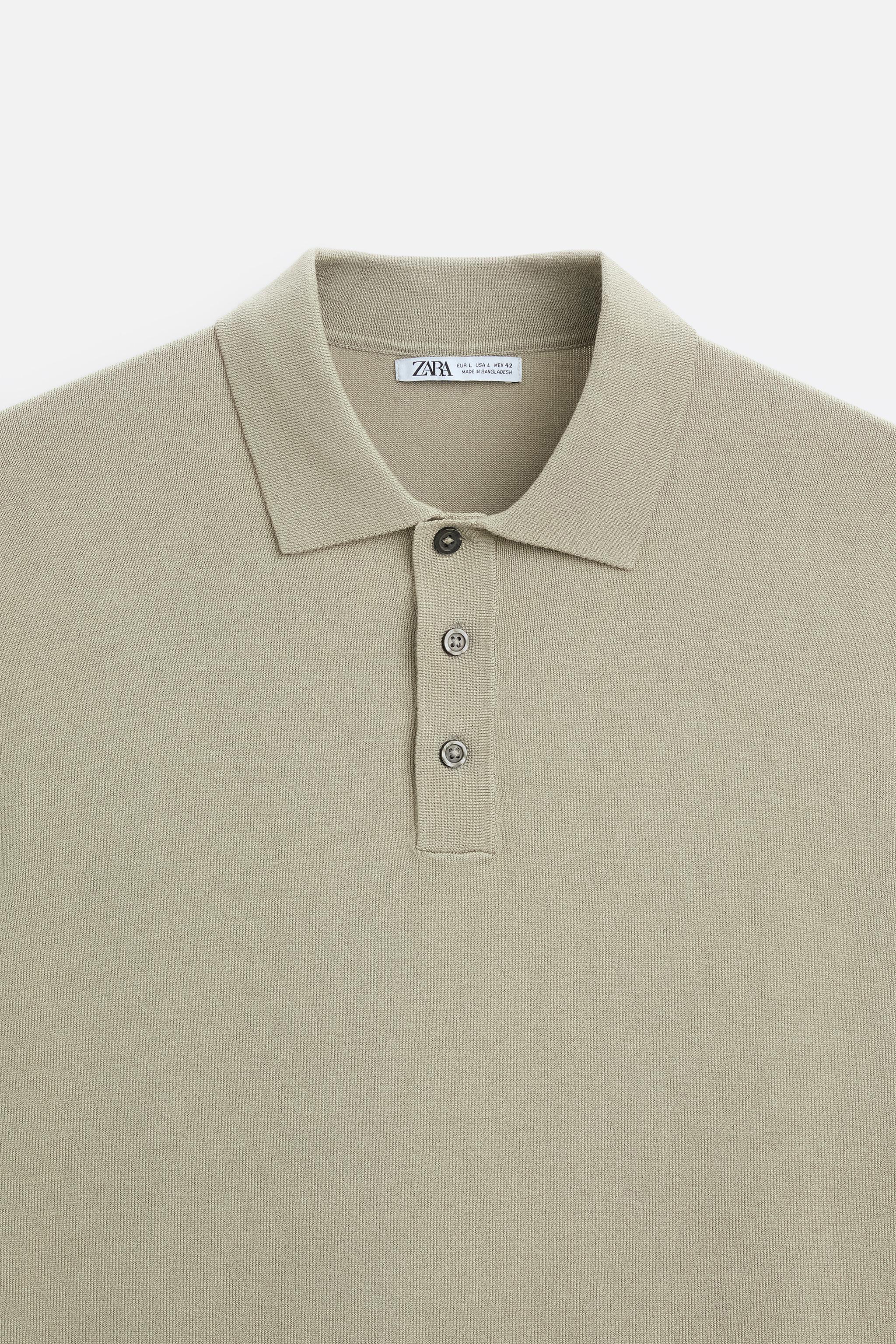 VISCOSE BLEND KNIT POLO SHIRT Product Image