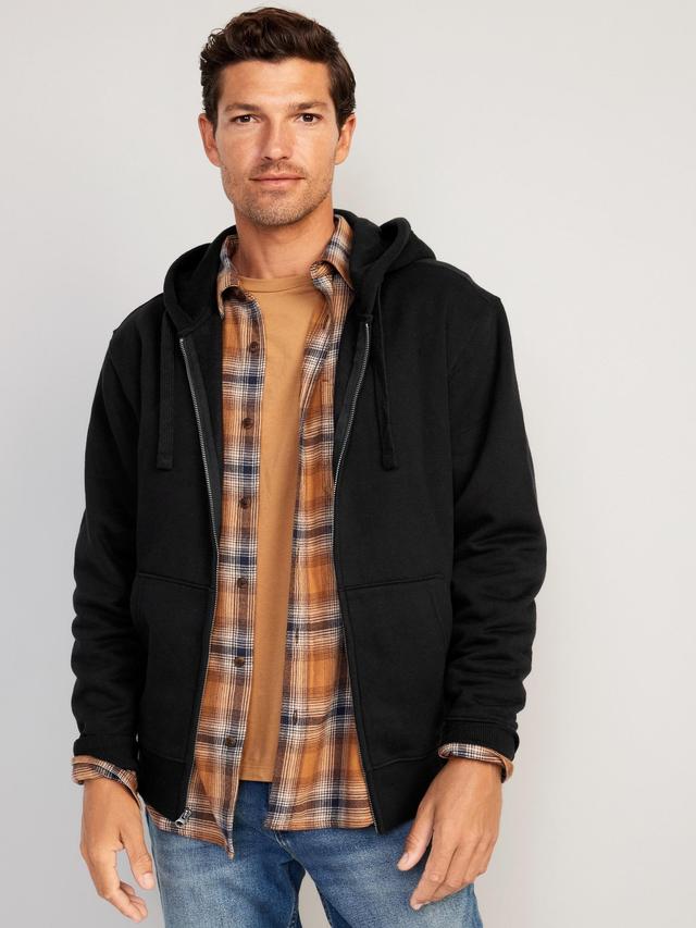 Oversized Zip-Front Hoodie for Men Product Image