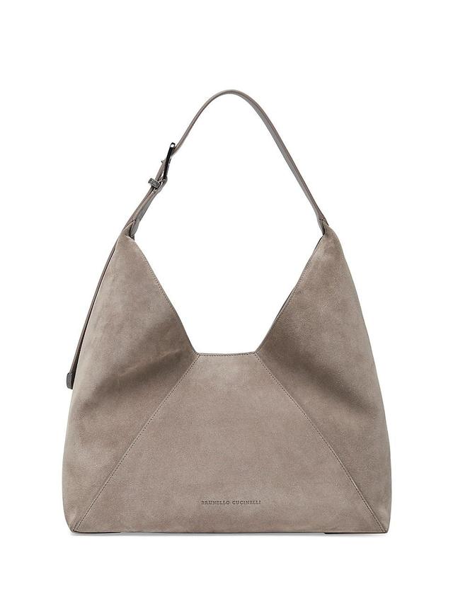 Womens Sueded Calfskin Hobo Bag Product Image