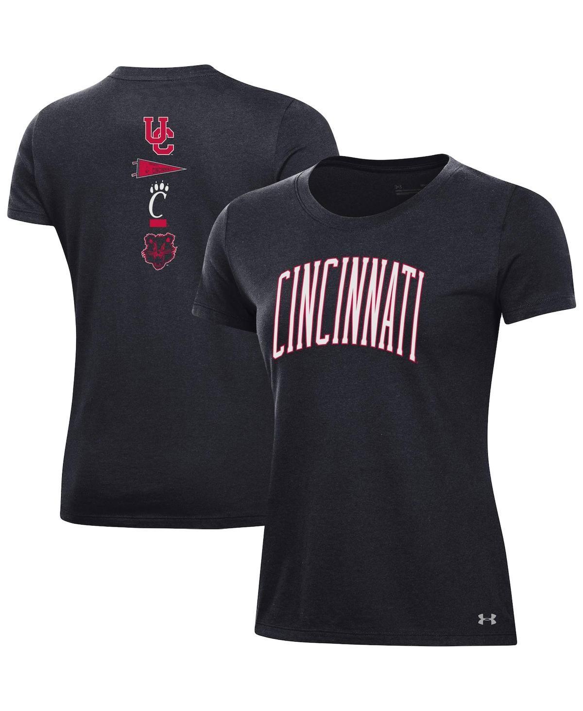 Womens Under Armour Cincinnati Bearcats Two-Hit T-Shirt Product Image