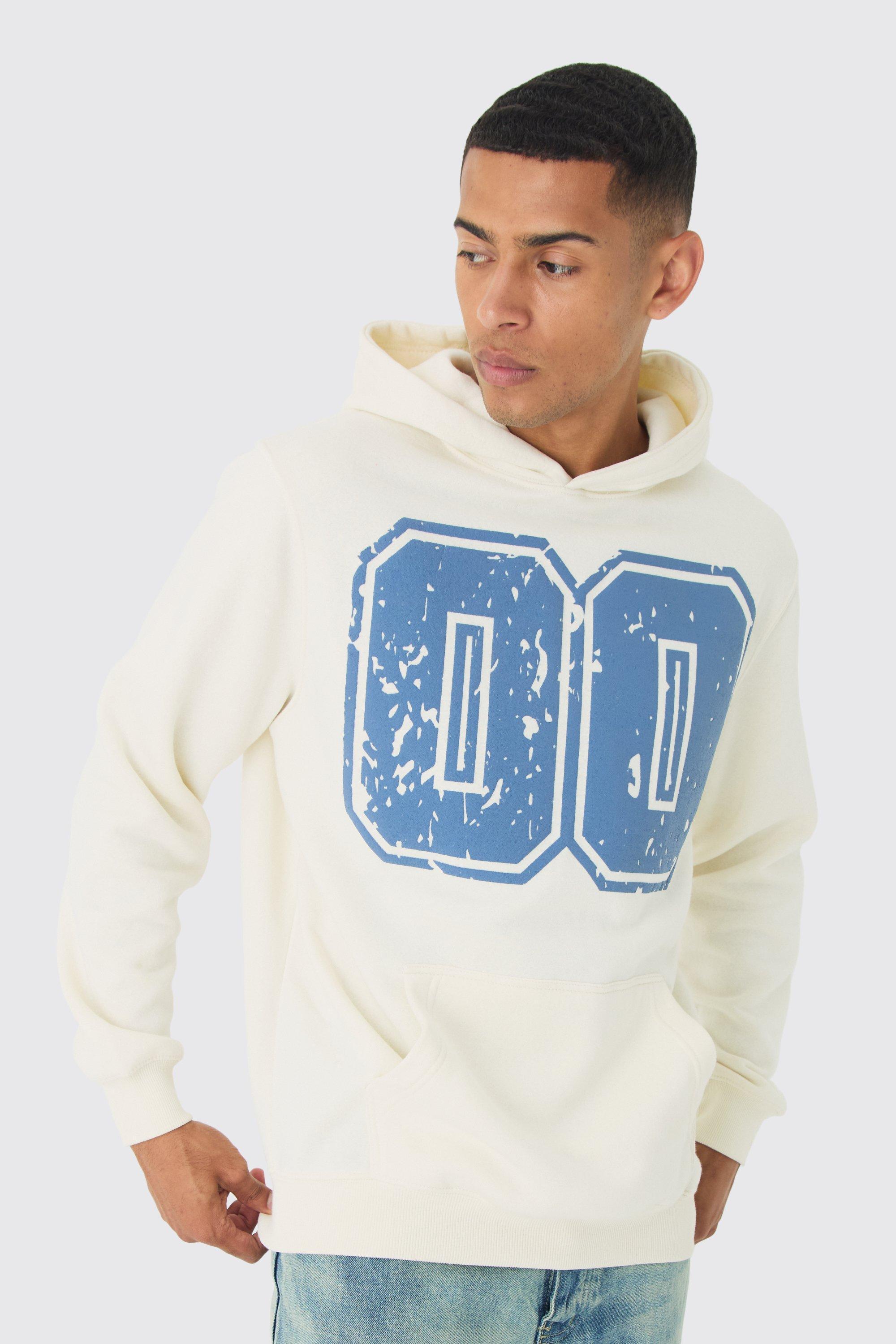 Varsity Puff Print Hoodie | boohooMAN USA Product Image