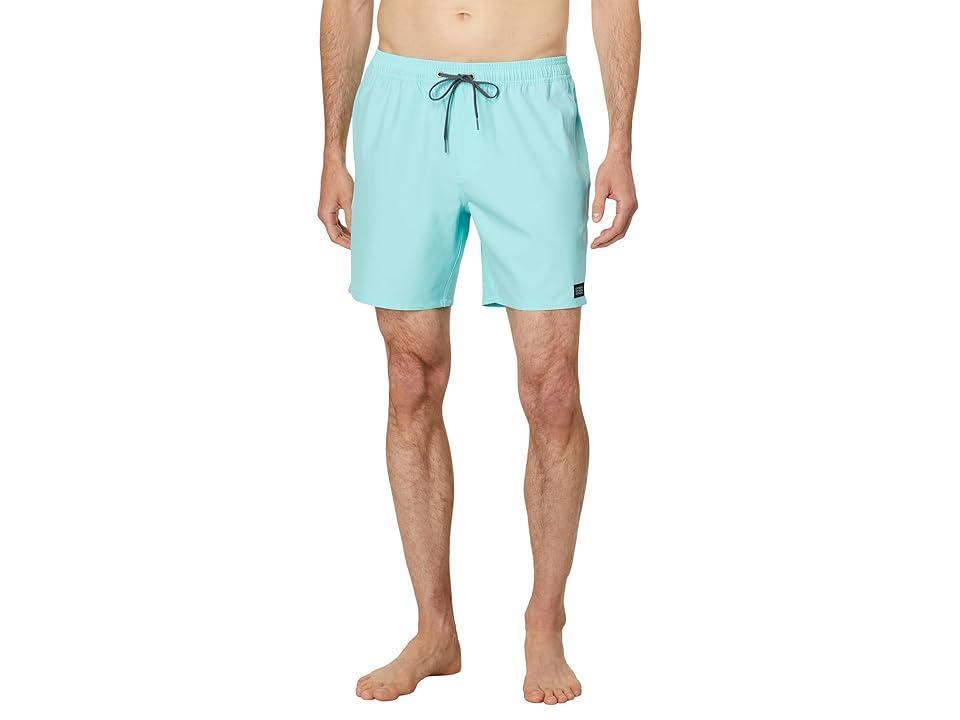 O'Neill Lennox Hermosa Solid Volley 17 (Turquoise) Men's Swimwear Product Image