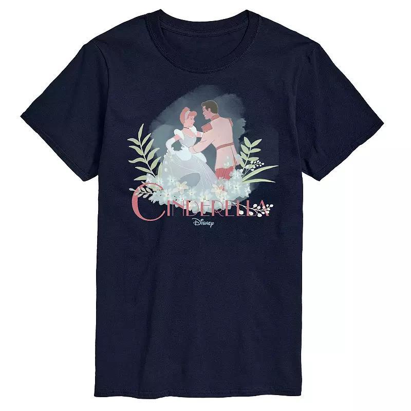 Disney Princess Big & Tall Cinderella Prince Logo Tee, Mens Product Image