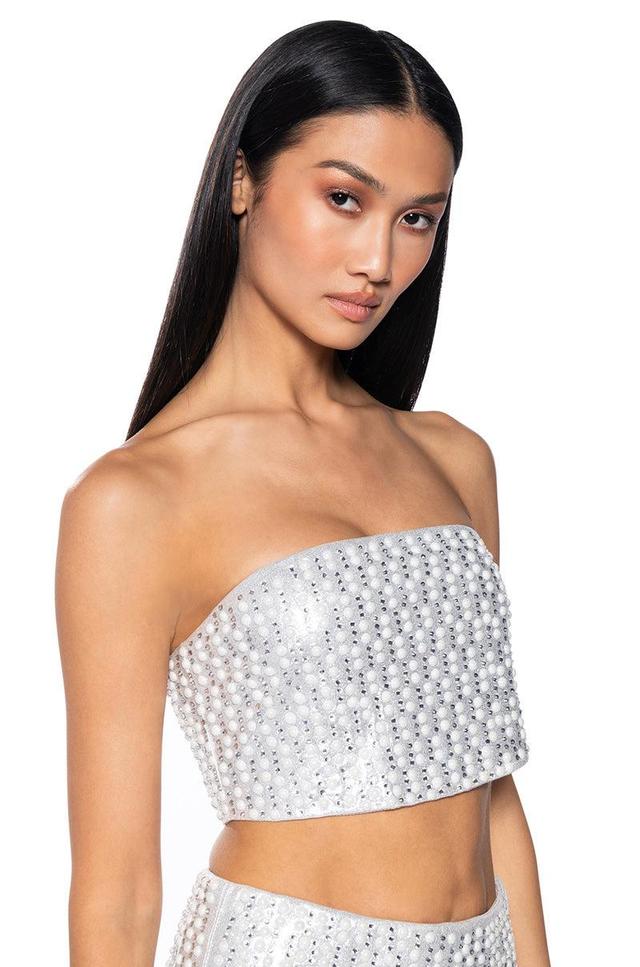 CELEBRATE ME EMBELLISHED TUBE TOP Product Image