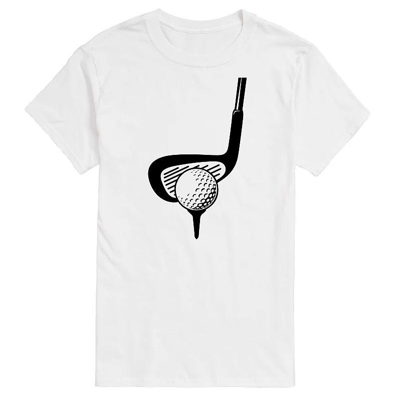 Mens Golf Club Behind Ball Graphic Tee Product Image