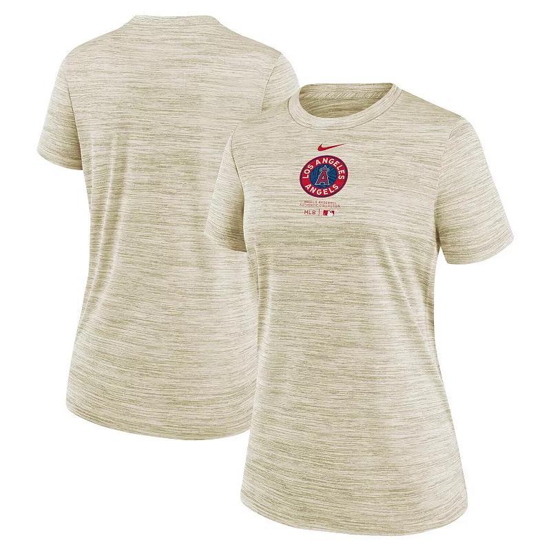 Womens Nike Cream Los Angeles Angels City Connect Practice Velocity T-Shirt Product Image