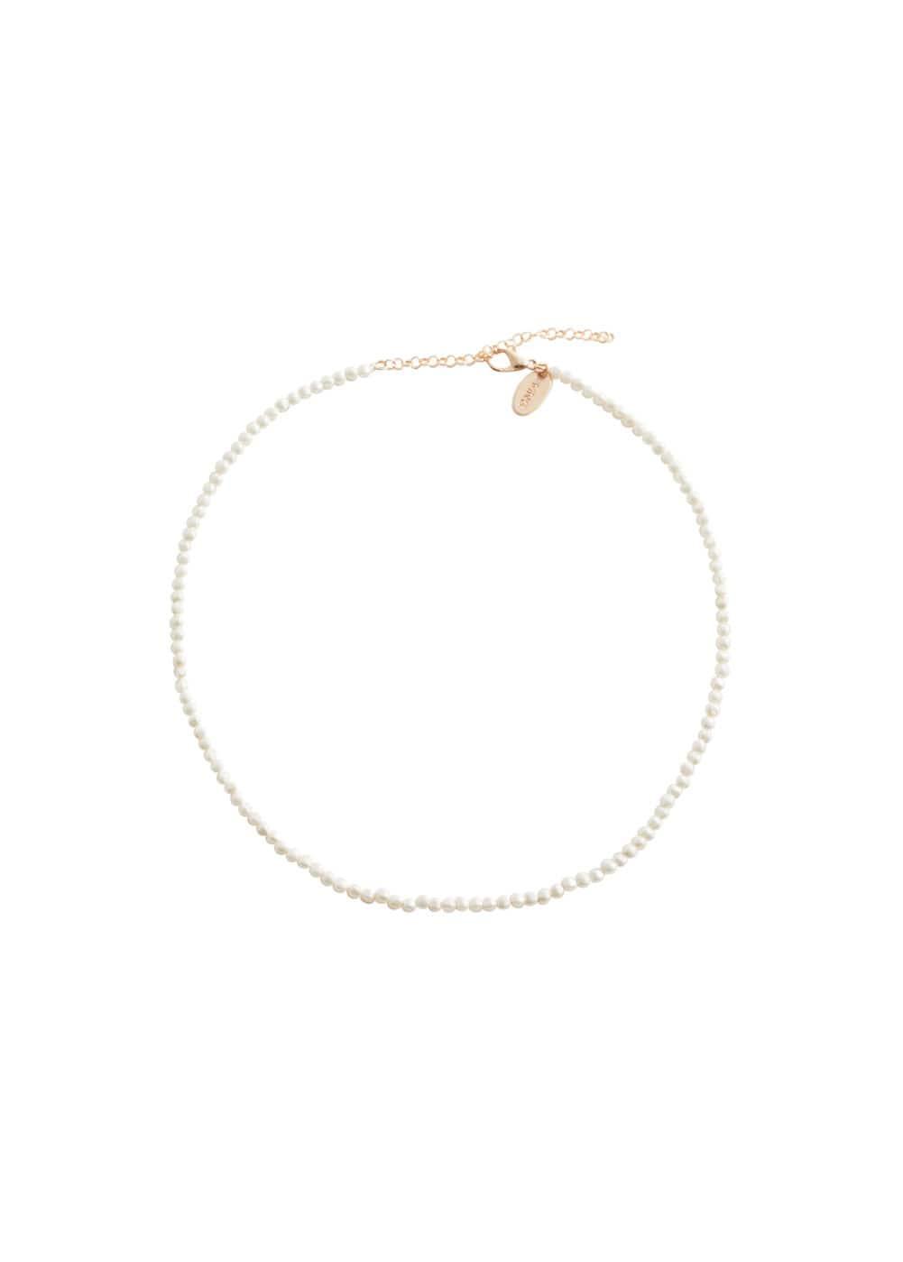 MANGO - Pearl necklace - One size - Women Product Image