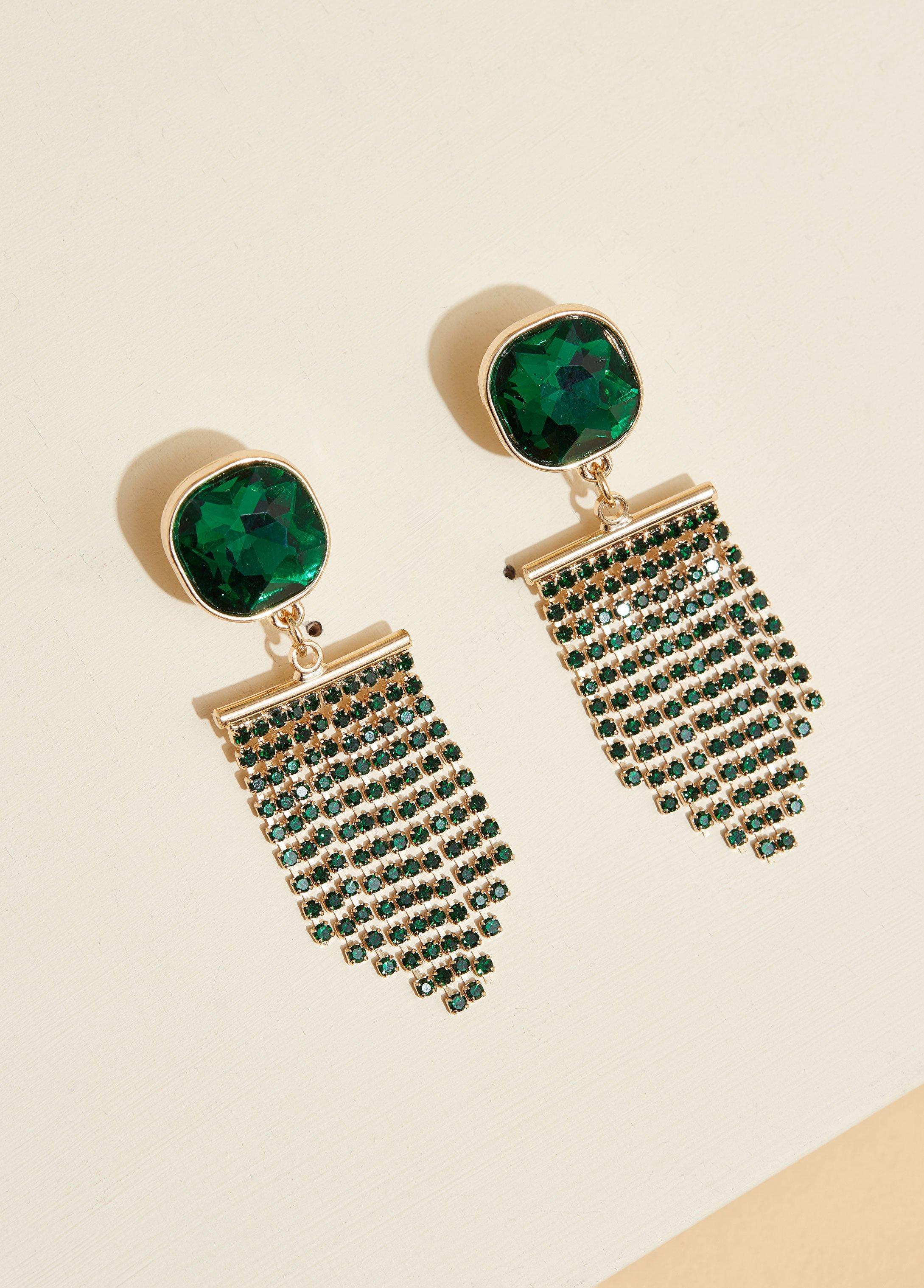 Crystal Fringed Earrings Product Image