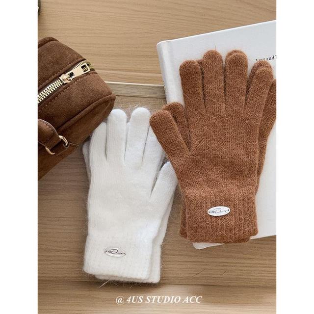 Plain Knit Gloves Product Image