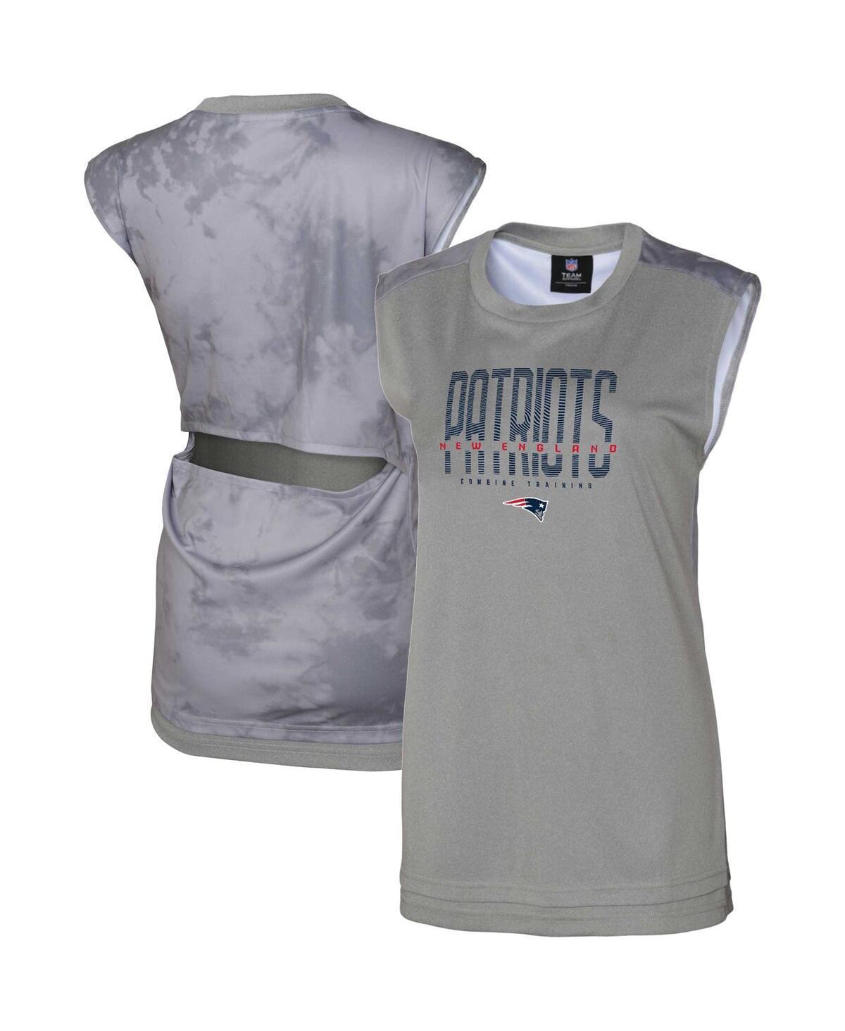 Womens Gray New England Patriots No Sweat Tank Top Product Image