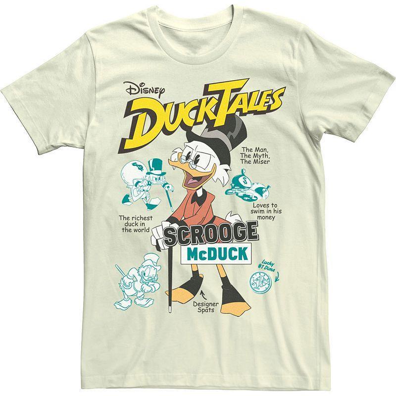 Mens Duck Tales Richest Duck Poster Tee Natural Product Image