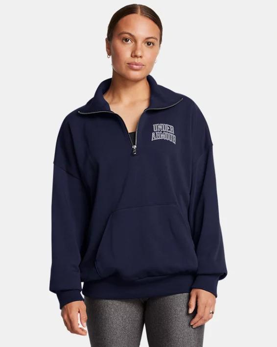 Womens UA Icon Heavyweight Terry Oversized  Zip Product Image