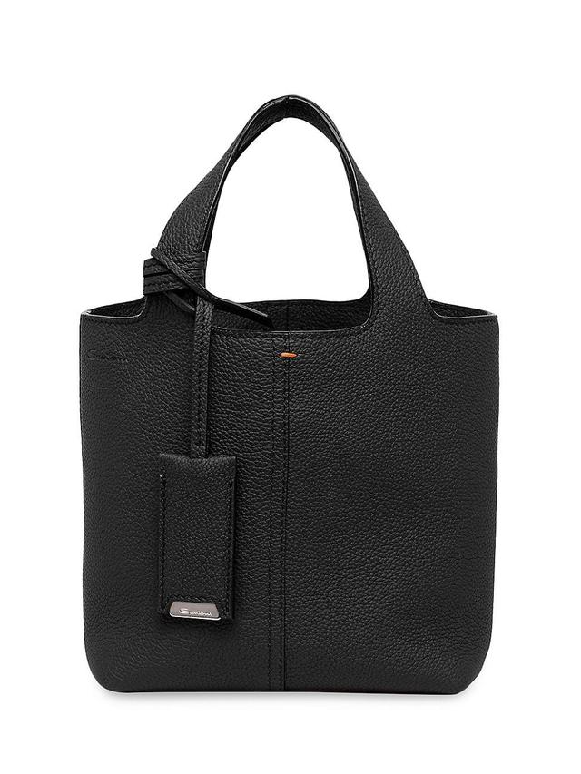 Womens Mini Chapelier Leather Tote Bag Product Image