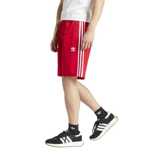 adidas Originals Mens adidas Originals adicolor Firebird Lifestyle Shorts - Mens White/Better Scarlet Product Image