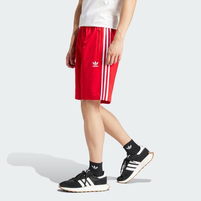 adidas Originals Mens adidas Originals adicolor Firebird Lifestyle Shorts - Mens White/Better Scarlet Product Image