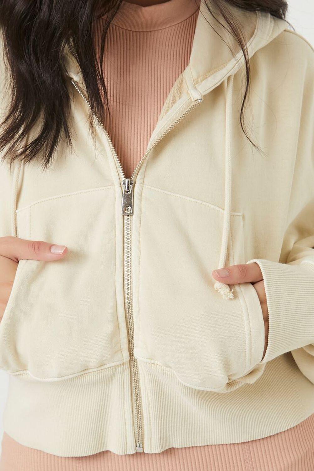 French Terry Zip-Up Hoodie | Forever 21 Product Image