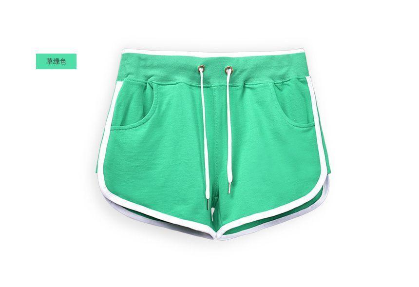 Mid Rise Piped Shorts Product Image