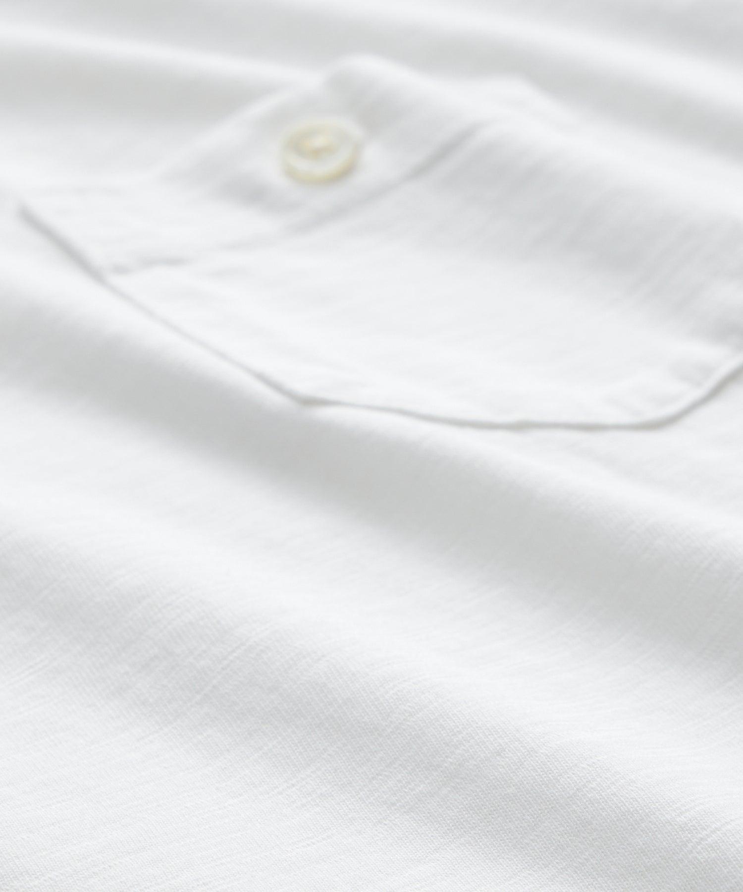 Made in L.A. Homespun Slub Pocket T-Shirt in White Product Image