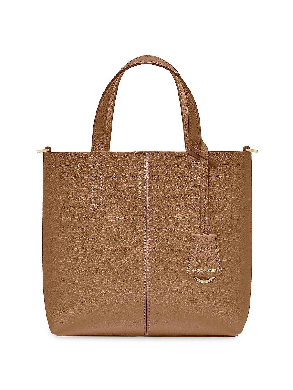 Womens Small Leather Soft Tote Product Image