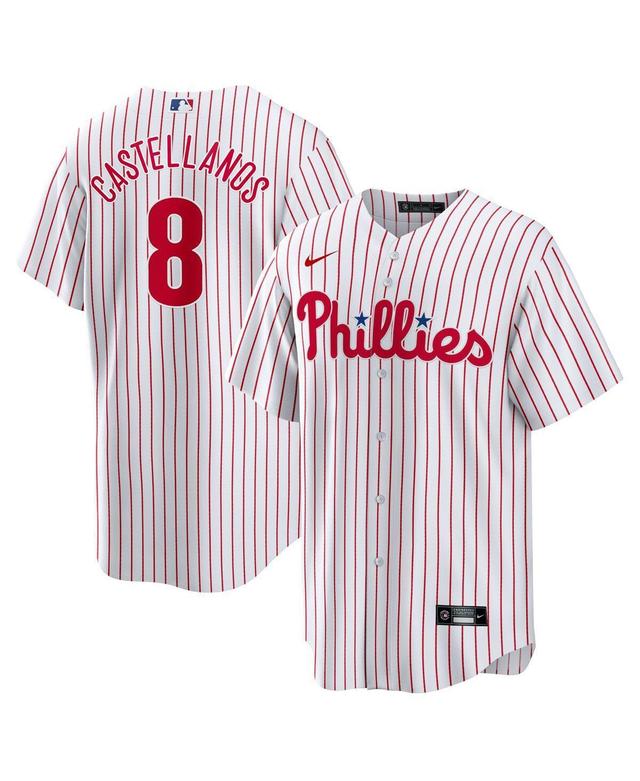 Mens Nike Nick Castellanos White Philadelphia Phillies Replica Player Jersey - White Product Image