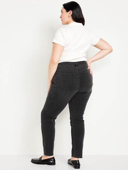 High-Waisted Wow Straight Jeans Product Image