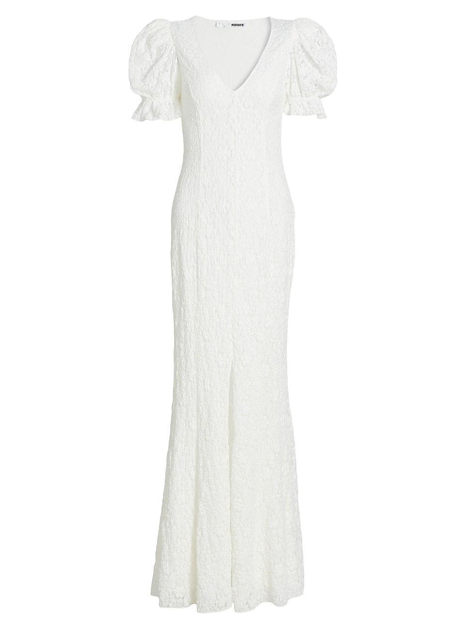 Womens Wedding 5.0 Lace Puffy Maxi Dress Product Image