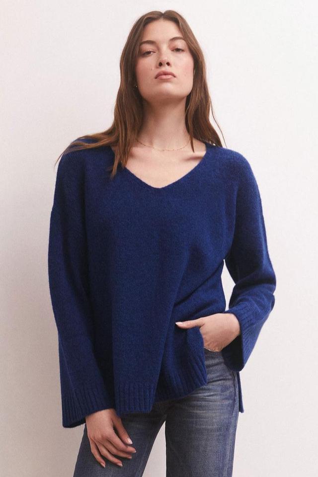 Modern V-Neck Sweater Product Image