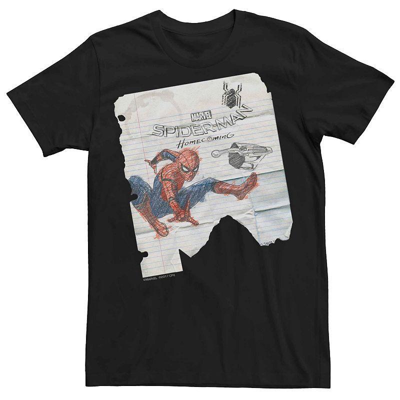 Mens Marvel Spider-Man Homecoming Doodle Tee Product Image