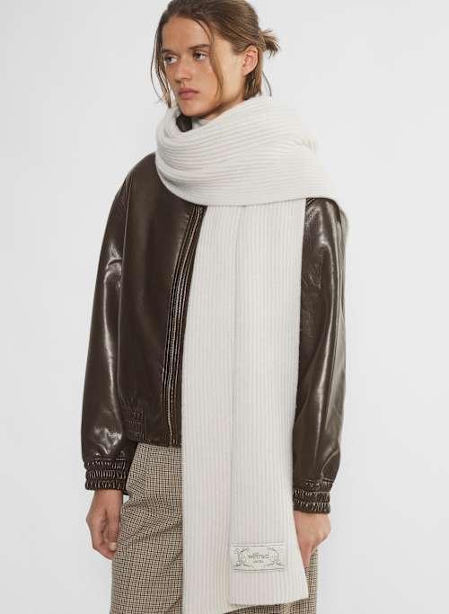 merino wool rib scarf Product Image