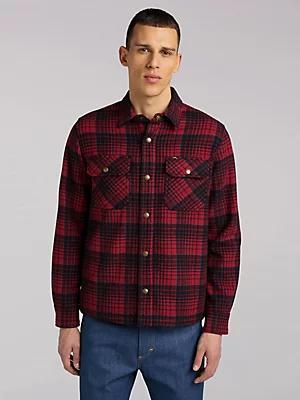 Men's Lee 101 Plaid Wool Overshirt | Men's Tops | Lee® Product Image