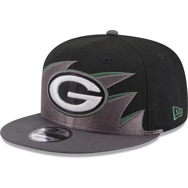 Mens New Era Green Bay Packers Tidal Wave 9FIFTY Snapback Hat Product Image