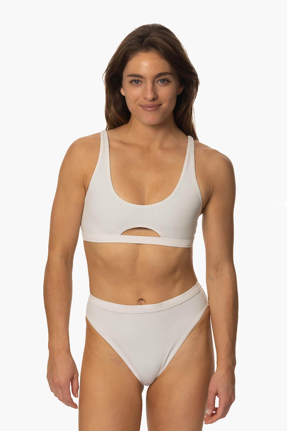 Nora Bikini Bottom - White Product Image