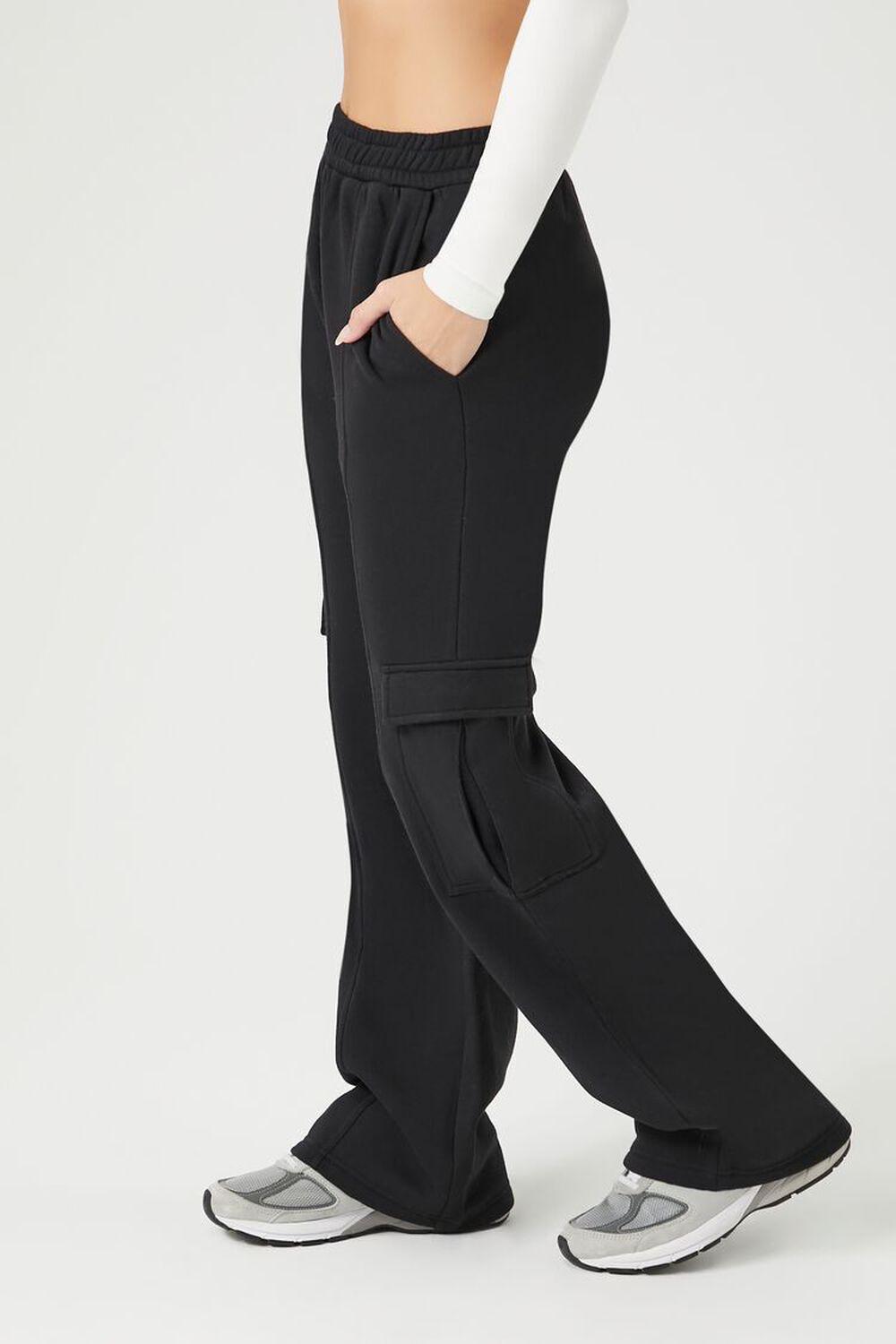 Fleece Cargo Straight-Leg Pants | Forever 21 Product Image