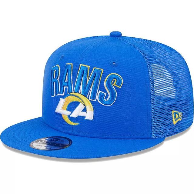 Mens New Era Royal Los Angeles Rams Grade Trucker 9FIFTY Snapback Hat Product Image