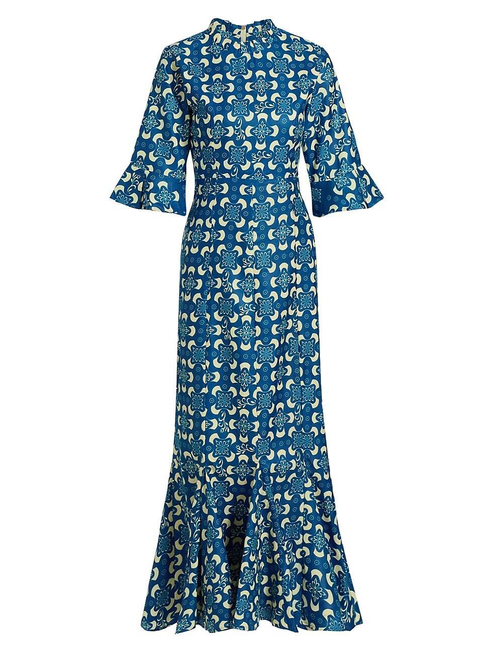 Womens Tiwa Printed Cotton Maxi Dress Product Image