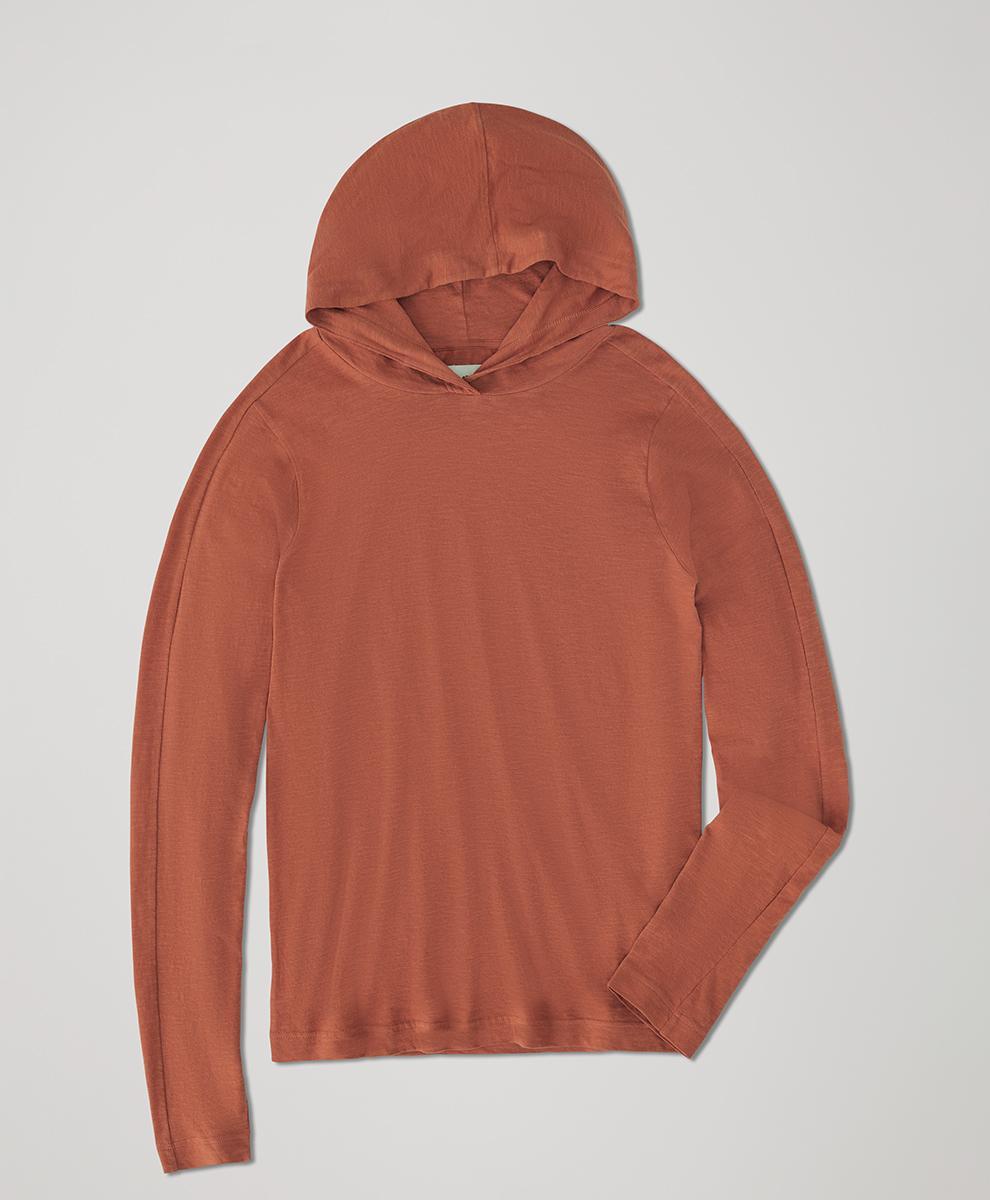 Mens Featherweight Slub Hooded Pullover S Product Image