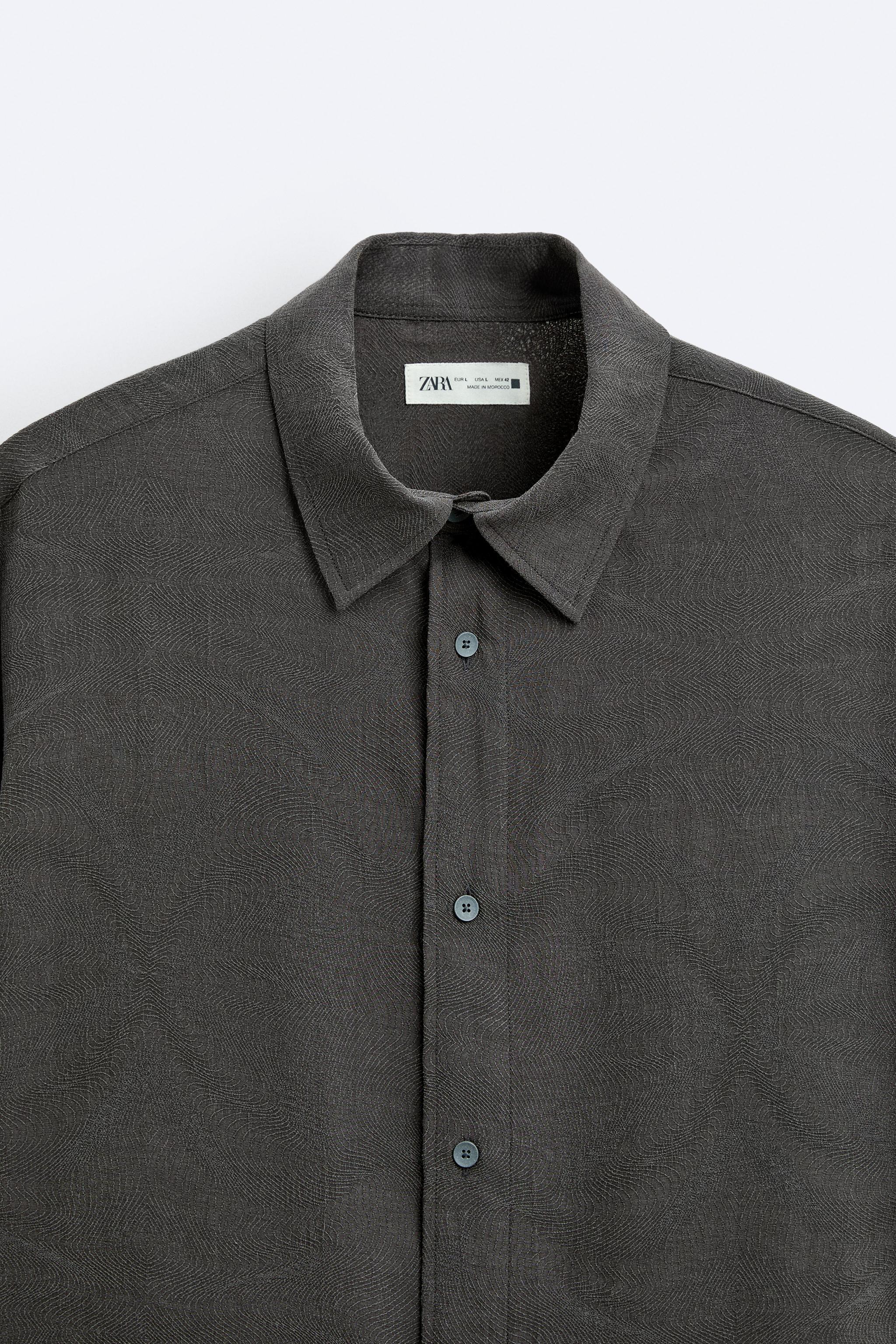 JACQUARD SHIRT WITH LYOCELL Product Image