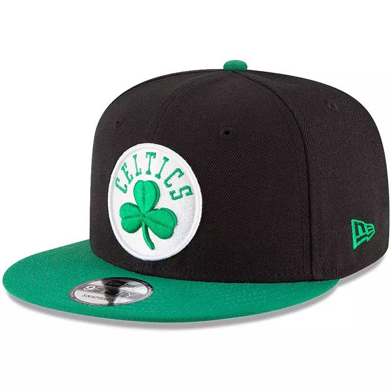 Mens New Era /Kelly Green Boston Celtics 2-Tone 9FIFTY Adjustable Snapback Hat Product Image