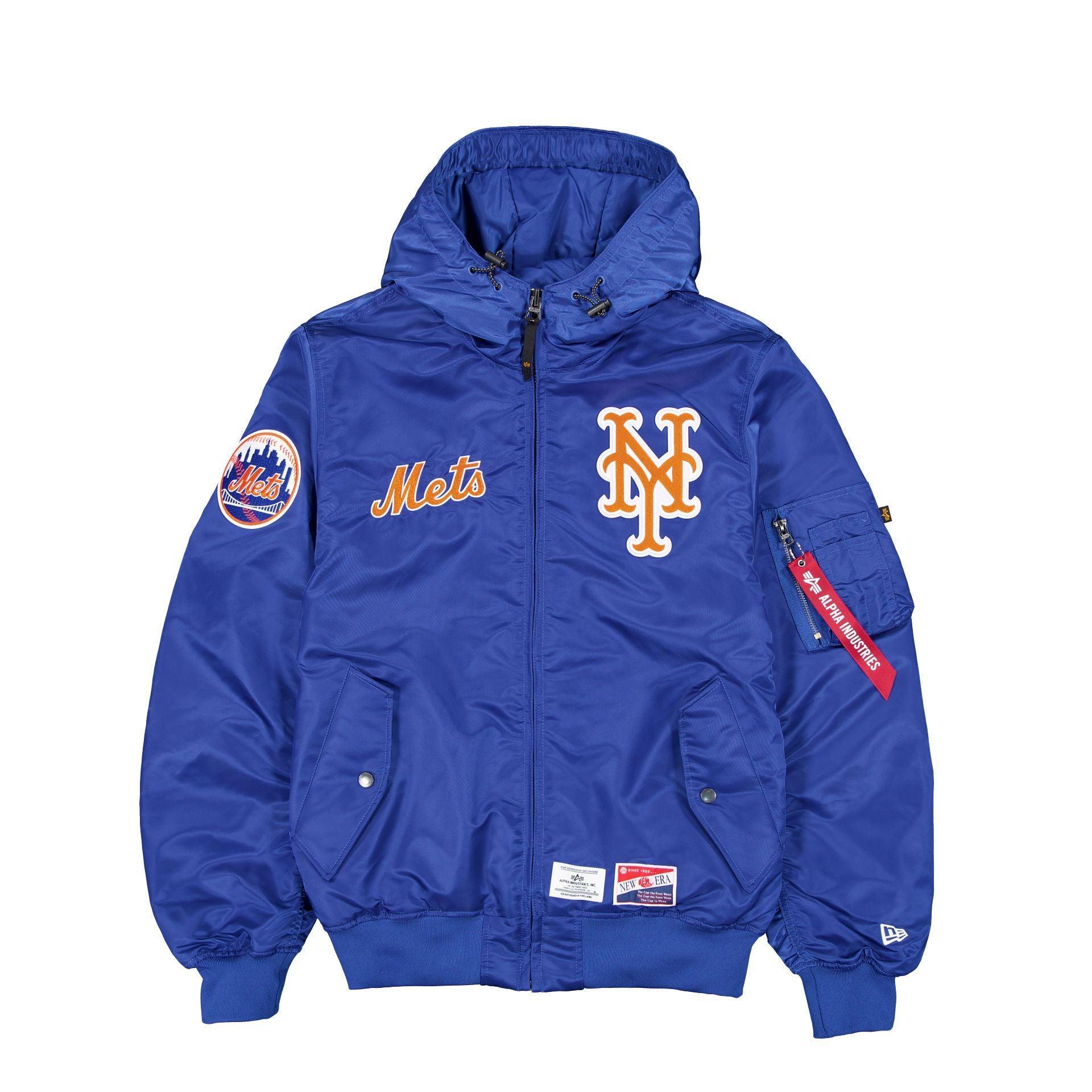 Alpha Industries x New York Mets L-2B Hooded Bomber Jacket Male Product Image